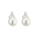 Triple Goddess Celtic Pearl Stud Earrings Gaelsong