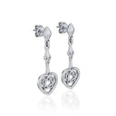Celtic Love Knot Post Earrings in Silver Studio Gaelsong
