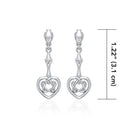 Celtic Love Knot Post Earrings in Silver  Gaelsong
