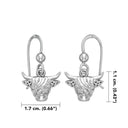 Trinity Highland Cow Drop Earrings  Gaelsong