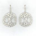 Ancestry Celtic Tree of Life Drop Earrings in Silver Gaelsong
