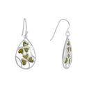 Green Connemara Marble Shamrock Drop Earrings Studio Gaelsong