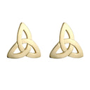 Gold Plated Trinity Knot Post Earrings Gaelsong