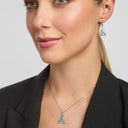 Celtic Trinity Knot Silver Drop Earrings Lifestyle Gaelsong