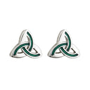 Celtic Trinity Knot Silver Stud Earrings Gaelsong