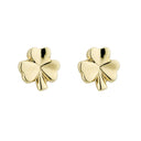 Gold Tone Irish Shamrock Post Earrings Gaelsong