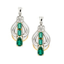 18K Gold Vermeil Celtic Goddess Drop Earrings Gaelsong