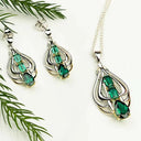 18K Gold Vermeil Celtic Goddess Drop Earrings Lifestyle Gaelsong