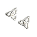 Silver Plated Communion Trinity Knot Earrings studio Gaelsong