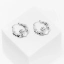 Sterling Silver Irish Claddagh Hoop Earrings studio Gaelsong