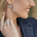 Sterling Silver Irish Claddagh Hoop Earrings Gaelsong