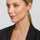 Celtic Knot Sterling Silver Drop Earrings Lifestyle Gaelsong