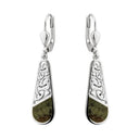 Connemara Sterling Silver Celtic Knot Drop Earrings studio Gaelsong