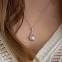 Silver and Pearl Essence Pendant Lifestyle Gaelsong