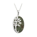 Tree of Life Connemara Marble Pendant - Oval Studio Gaelsong