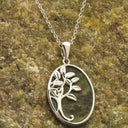 Tree of Life Connemara Marble Pendant - Oval Lifestyle Gaelsong