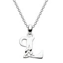 J20946 Decorated With a Flourish of Knotwork Made of Sterling Silver Letter L Gaelsong