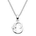 J20946 Decorated With a Flourish of Knotwork Made of Sterling Silver Letter O Gaelsong