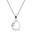 J20946 Decorated With a Flourish of Knotwork Made of Sterling Silver Letter Q Gaelsong
