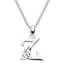 J20946 Decorated With a Flourish of Knotwork Made of Sterling Silver Letter Z Gaelsong