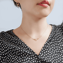 Zodiac Constellation Necklet Capricorn Lifestyle Pave Cubic Zirconia Gold Dipped Gaelsong