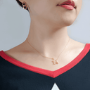 Zodiac Constellation Necklet Libra Lifestyle Pave Cubic Zirconia Gold Dipped Gaelsong