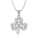 J24310S Mystic Dara Knot Shamrock Pendant  Gaelsong
