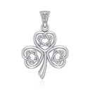 J24310S Mystic Dara Knot Shamrock Pendant  Gaelsong
