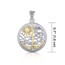 J24312S Sun and Moon Celtic Pendant Size Gaelsong
