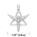 J24332S Celtic Irish Angel Trinity Knot Pendant Size Gaelsong
