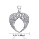 J24333S Irish Guardian Angel Wings Pendant Size Gaelsong
