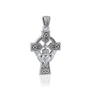J24336S Claddagh Celtic Cross Pendant Gaelsong
