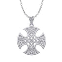 J24337S Celtic Knotwork Cross Sterling Silver Pendant  Gaelsong
