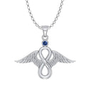 J24339S Celtic Infinity Guardian Angel Wings Pendant Gaelsong
