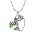 J24345S Heart Shaped Celtic Tree of Life Pendant Gaelsong

