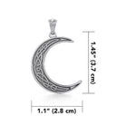 Celtic Crescent Moon Pendant