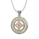 J24353S Celtic Quaternary Knot Pendant With Chain Gaelsong
