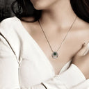 J24356S Gemstone Celtic Knotwork Claddagh Pendant Gaelsong
