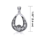 J24363S Celtic Knotwork Claddagh Pendant Size Gaelsong
