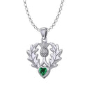 J24366S Gemstone Heart Shaped Scottish Pendant Gaelsong
