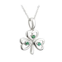 14K Emerald Shamrock Pendant Gaelsong

