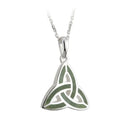 Laurentia Irish Green Trinity Pendant Studio Gaelsong