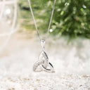 Irish Hallmarked Silver Trinity Knot Pendant Gaelsong
