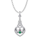 J24382 Claddagh Heart Irish Pendant Green Studio Gaelsong
 