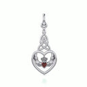 J24382 Claddagh Heart Irish Pendant Red Studio Gaelsong
