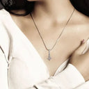 Silver Celtic Knots Quaternary Pendant Lifestyle  Gaelsong
