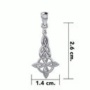 Silver Celtic Knots Quaternary Pendant Studio Gaelsong

