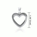 J24387 Celtic Heart Pendant Studio Gaelsong
