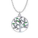 J24388 Emerald Celtic Tree of Life Pendant Studio Gaelsong

