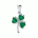 J24389 Irish Luck Shamrock Pendant Gaelsong
